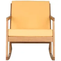 Hartwick Rocking Chair in Natural & Yellow by Safavieh