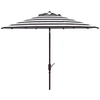 Marcie Fashion Line 11 ft Rnd Umbrella in Natural / Yellow by Safavieh