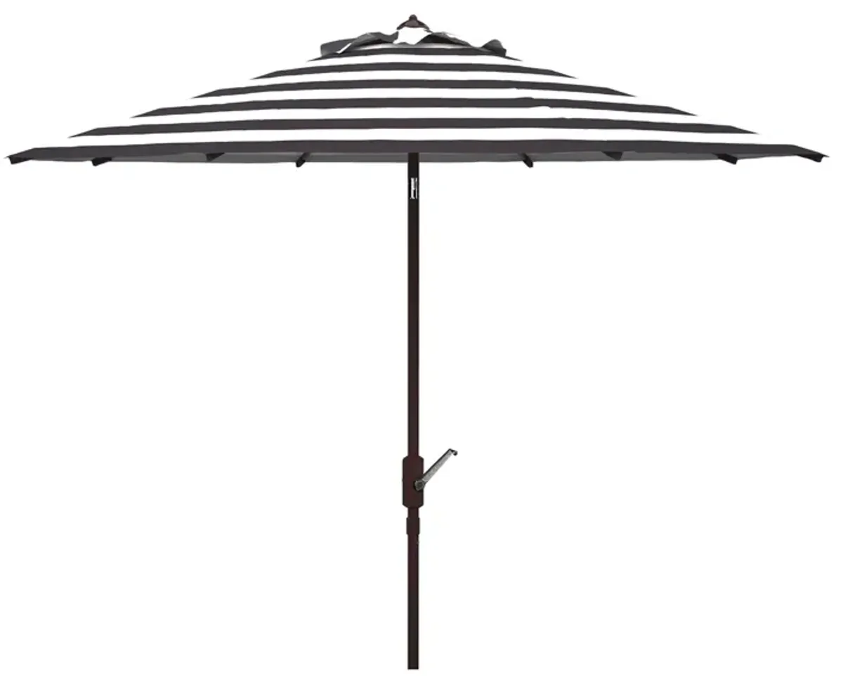 Marcie Fashion Line 11 ft Rnd Umbrella in Natural / Yellow by Safavieh