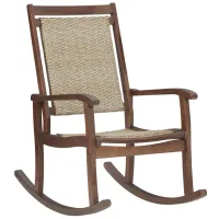Emani Rocking Chair in Brown/Natural by Ashley Furniture