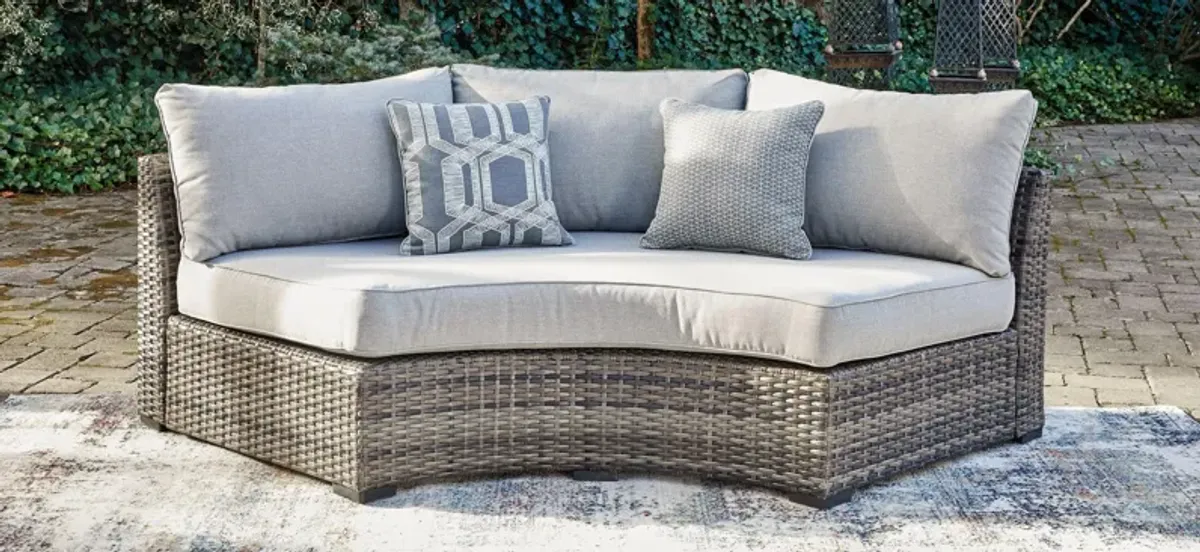 Harbor Court Curved Loveseat with Cushion