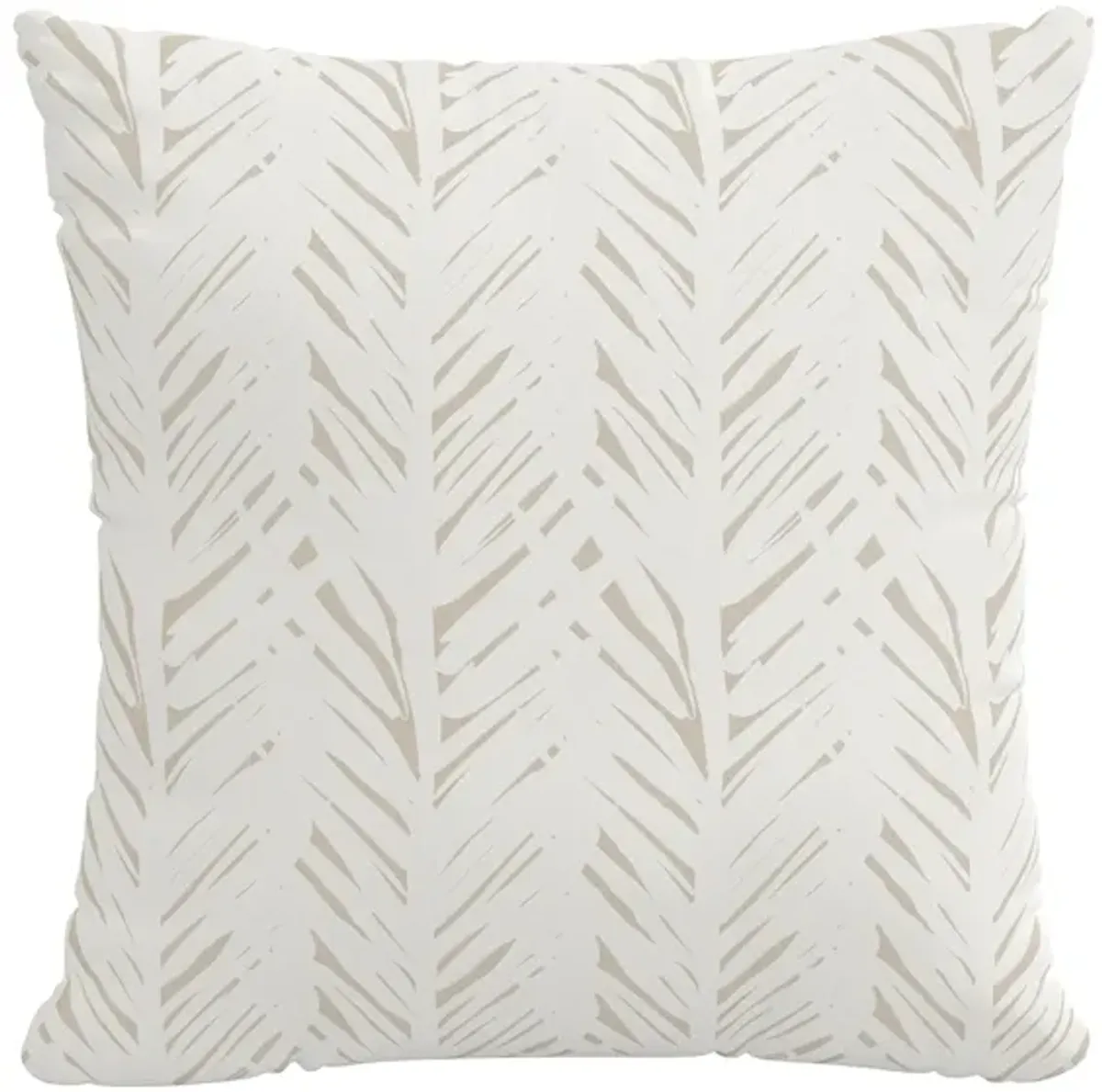 18" Outdoor Brush Palm Pillow in Brush Palm Natural by Skyline