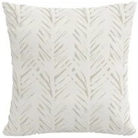 18" Outdoor Brush Palm Pillow in Brush Palm Natural by Skyline