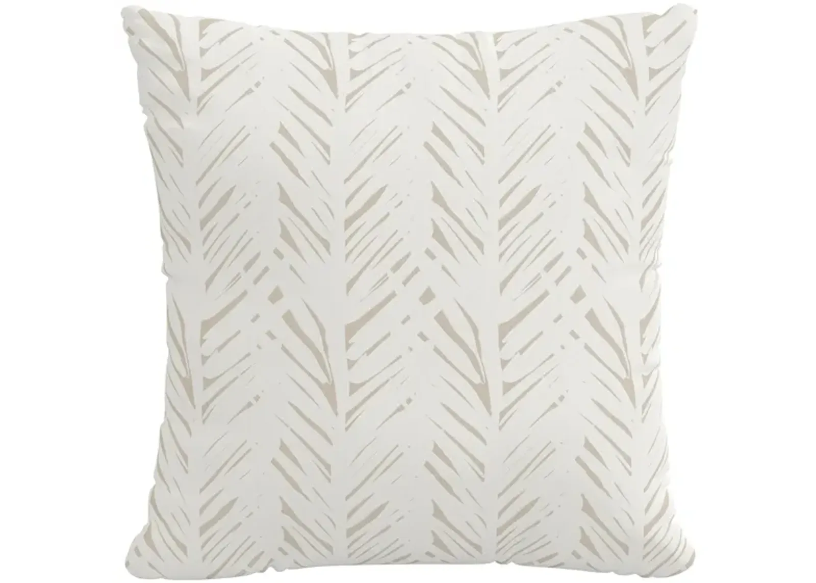 18" Outdoor Brush Palm Pillow in Brush Palm Natural by Skyline