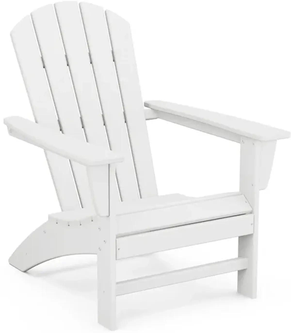 Nautical Adirondack Chair in White by Polywood