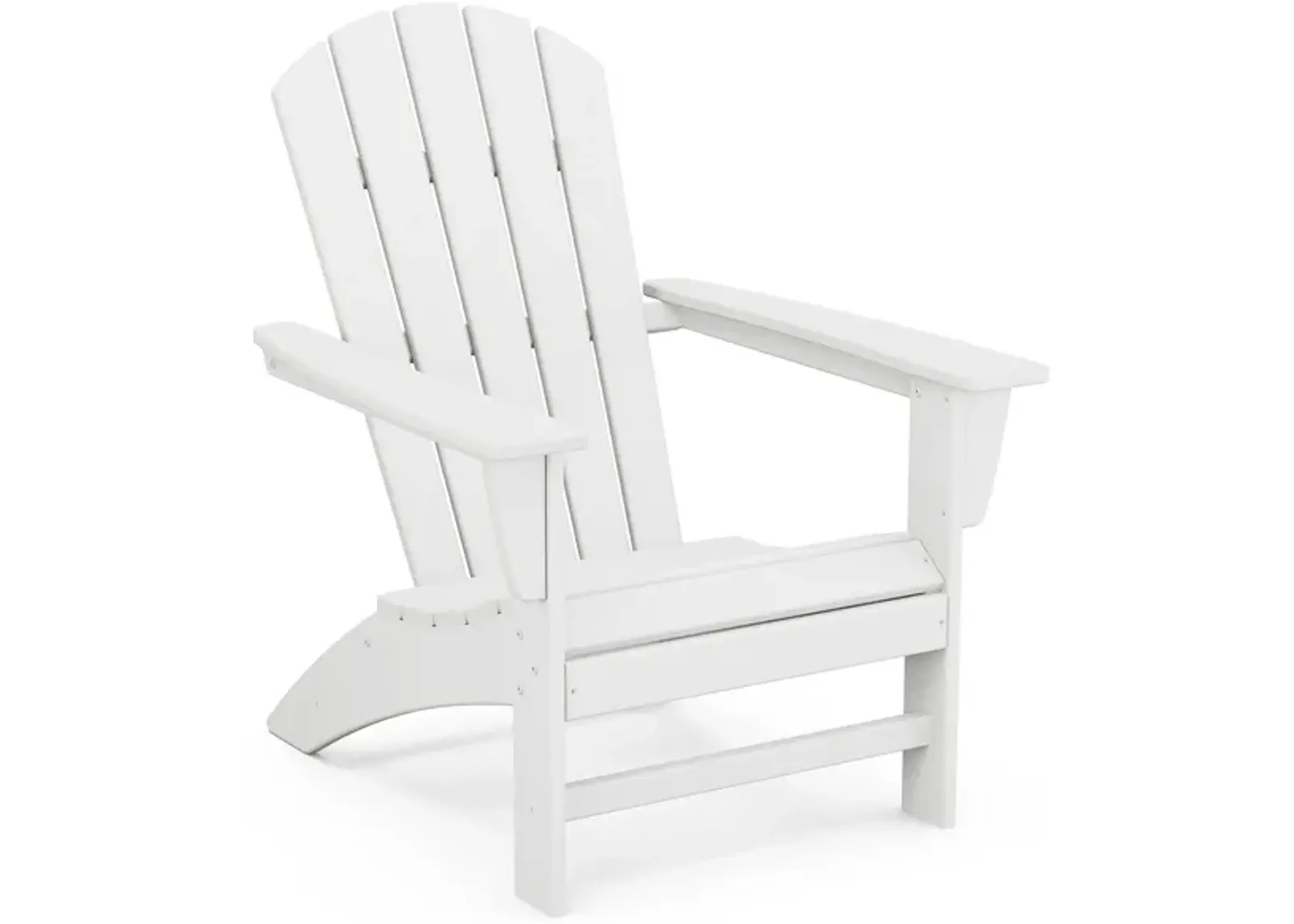 Nautical Adirondack Chair in White by Polywood