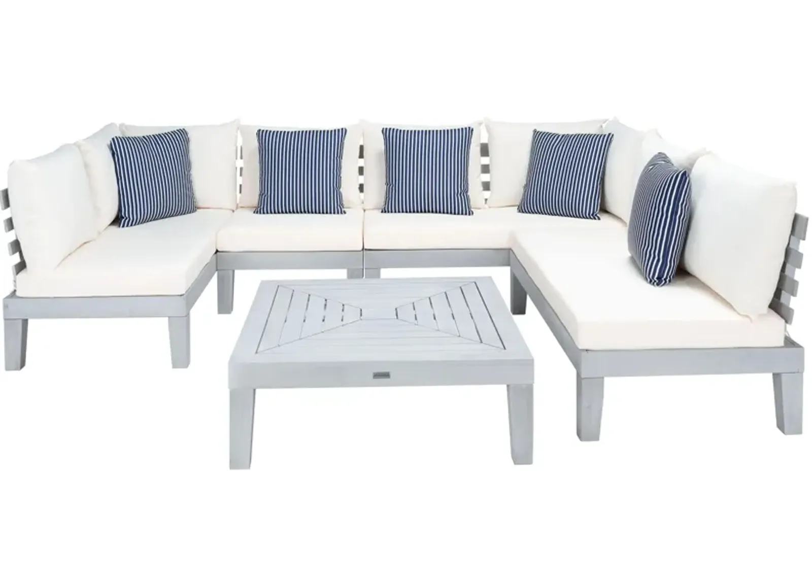 Esbsen 5-pc. Patio Set in Dark Gray by Safavieh