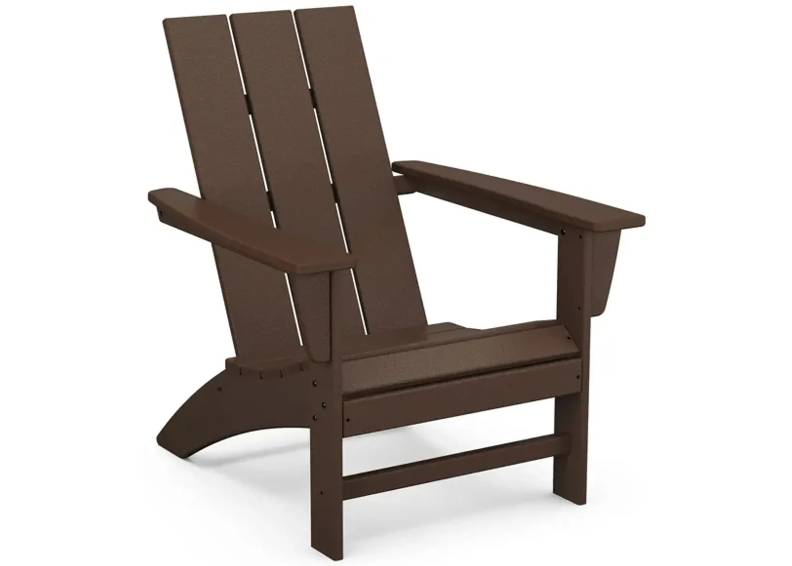 Modern Adirondack Chair in Mahogany by Polywood