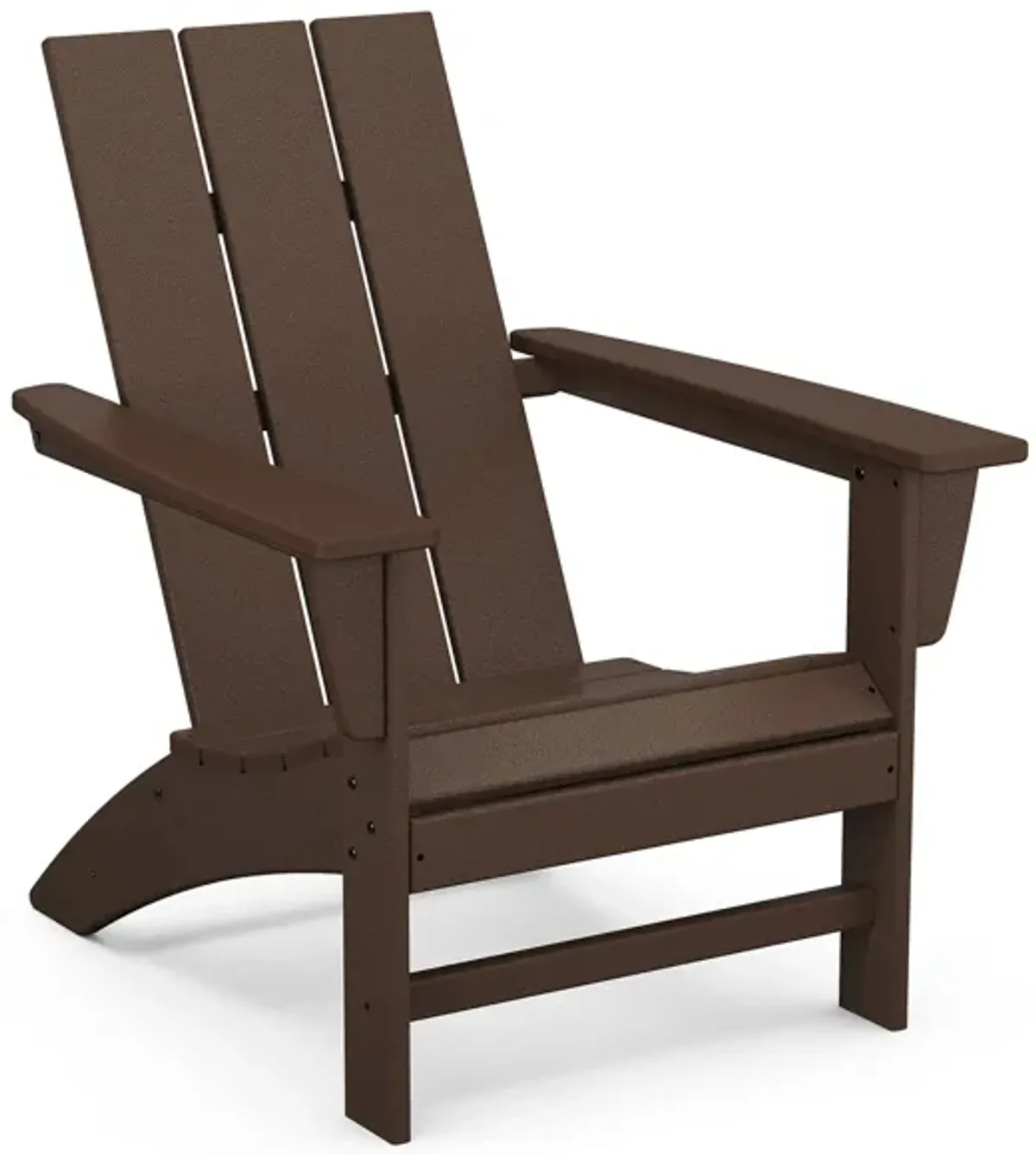 Modern Adirondack Chair in Mahogany by Polywood