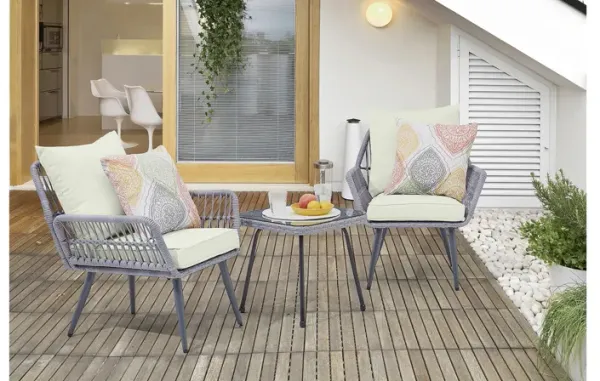 Cannes 3 Pc Outdoor Patio Set