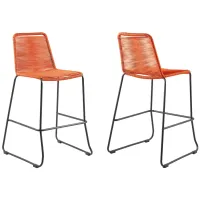 Shasta Outdoor Counter Stool in Tange Orange by Armen Living