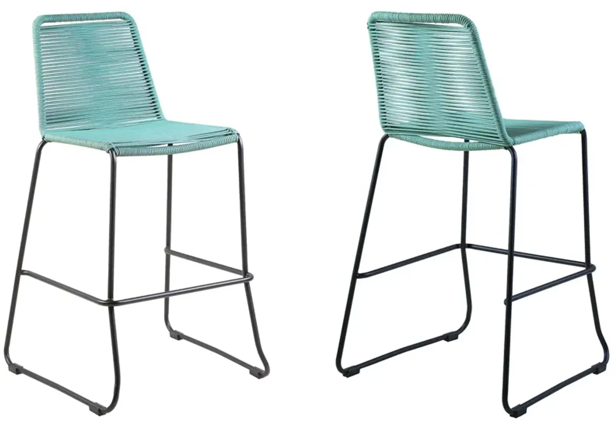 Shasta Outdoor Counter Stool in Wasabi by Armen Living