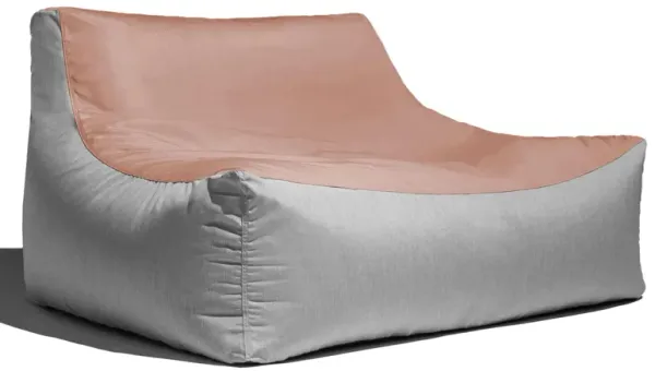 Veridiana Outdoor Bean Bag Loveseat / Modern Patio Sofa