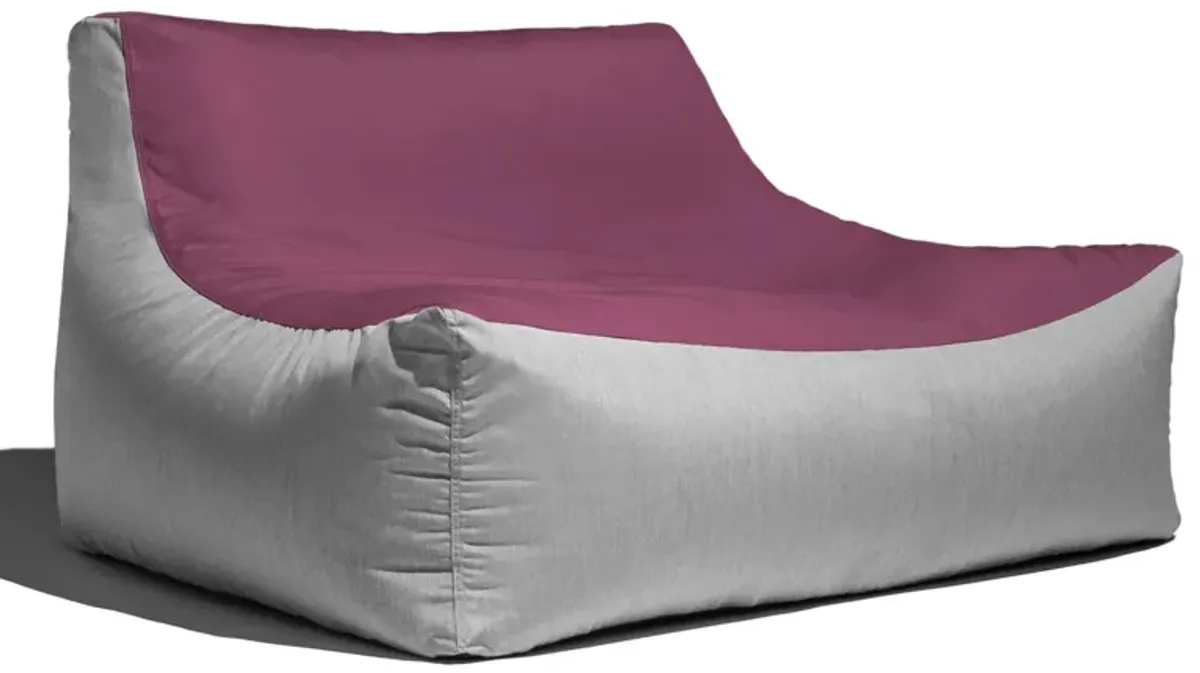 Veridiana Outdoor Bean Bag Loveseat / Modern Patio Sofa