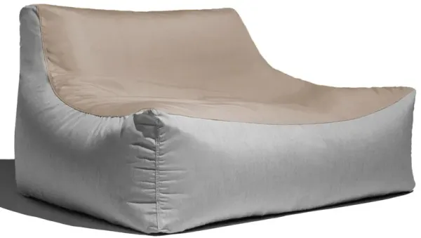 Veridiana Outdoor Bean Bag Loveseat / Modern Patio Sofa