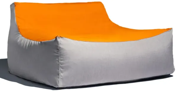 Veridiana Outdoor Bean Bag Loveseat / Modern Patio Sofa