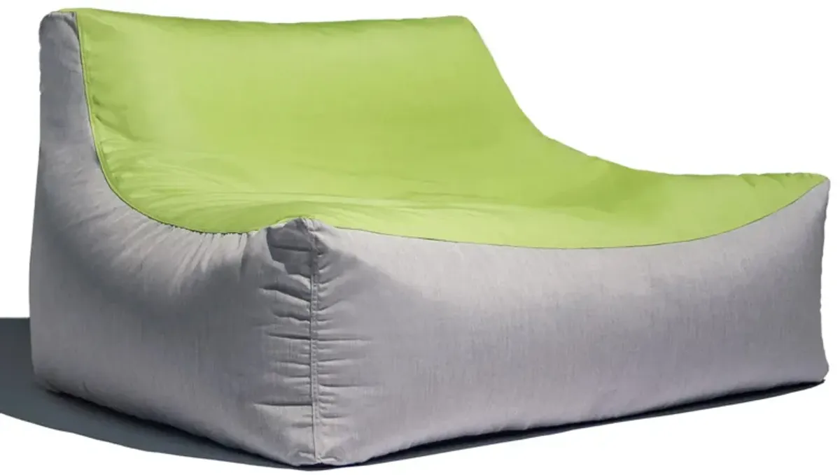 Veridiana Outdoor Bean Bag Loveseat / Modern Patio Sofa