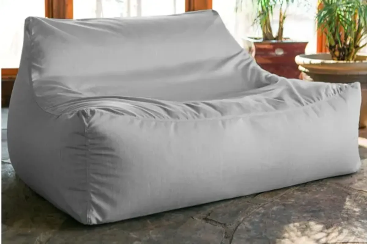 Veridiana Outdoor Bean Bag Loveseat / Modern Patio Sofa