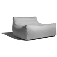 Veridiana Outdoor Bean Bag Loveseat / Modern Patio Sofa in Faye Sand by Foam Labs