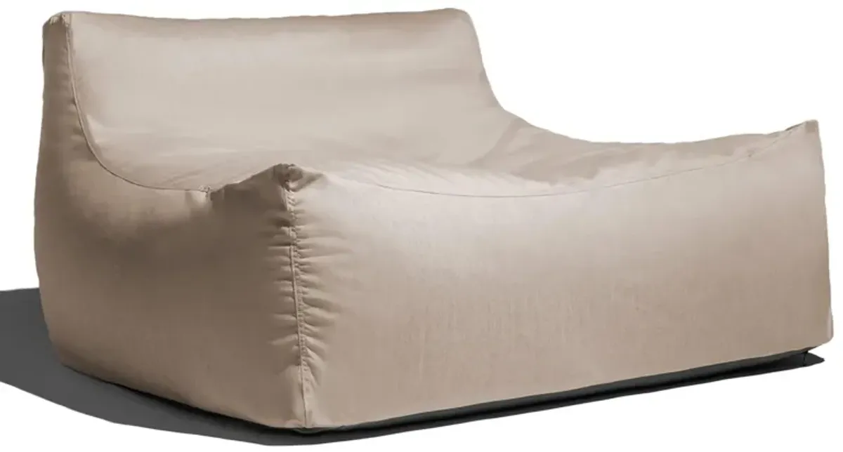 Veridiana Outdoor Bean Bag Loveseat / Modern Patio Sofa