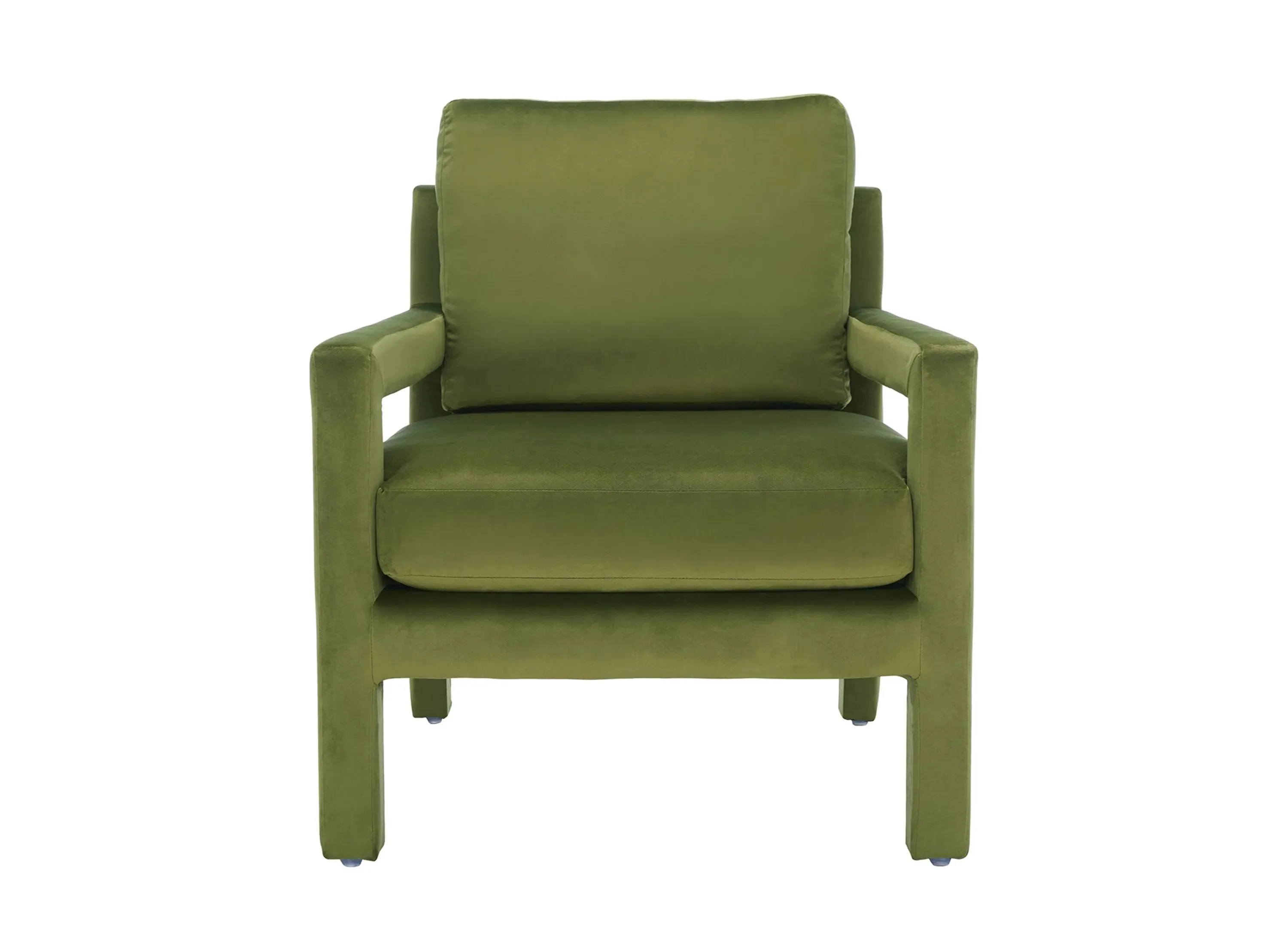 Kye Accent Chair in Olive Green by Safavieh