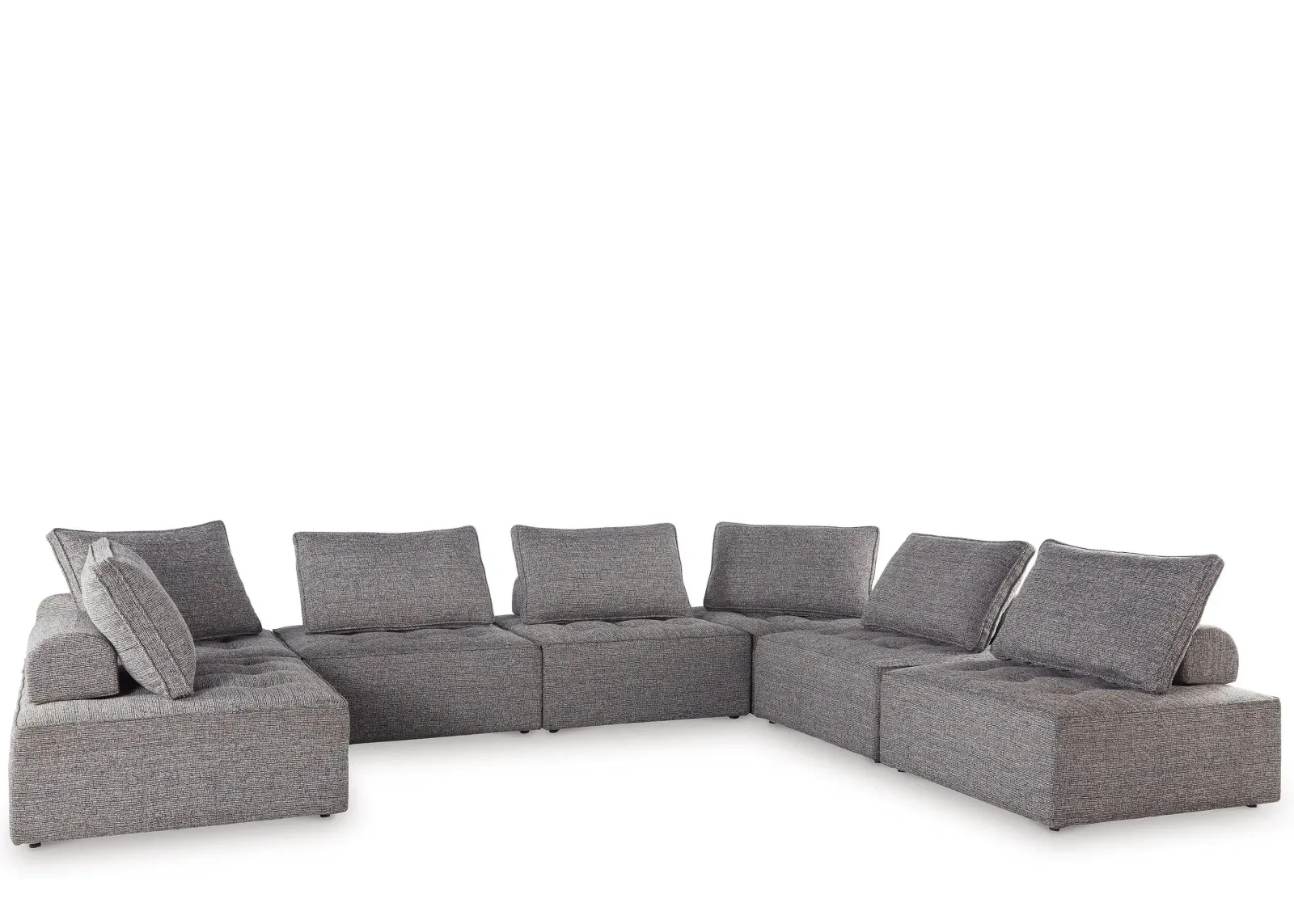 Bree Zee 7-Pc. Outdoor Sectional in Gray by Ashley Furniture