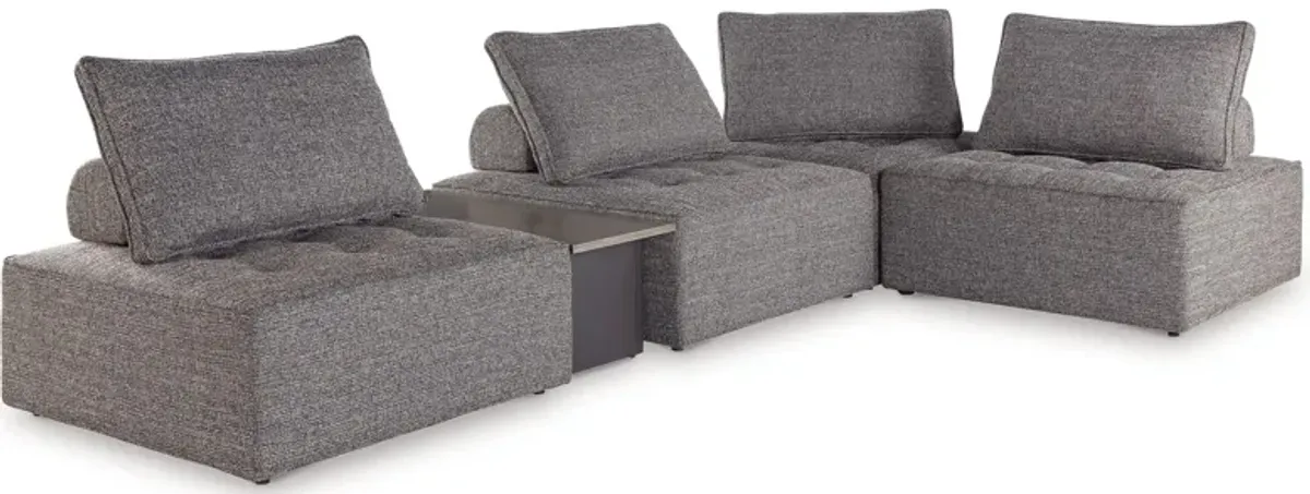 Bree Zee 5-Pc. Outdoor Sectional in Gray by Ashley Furniture