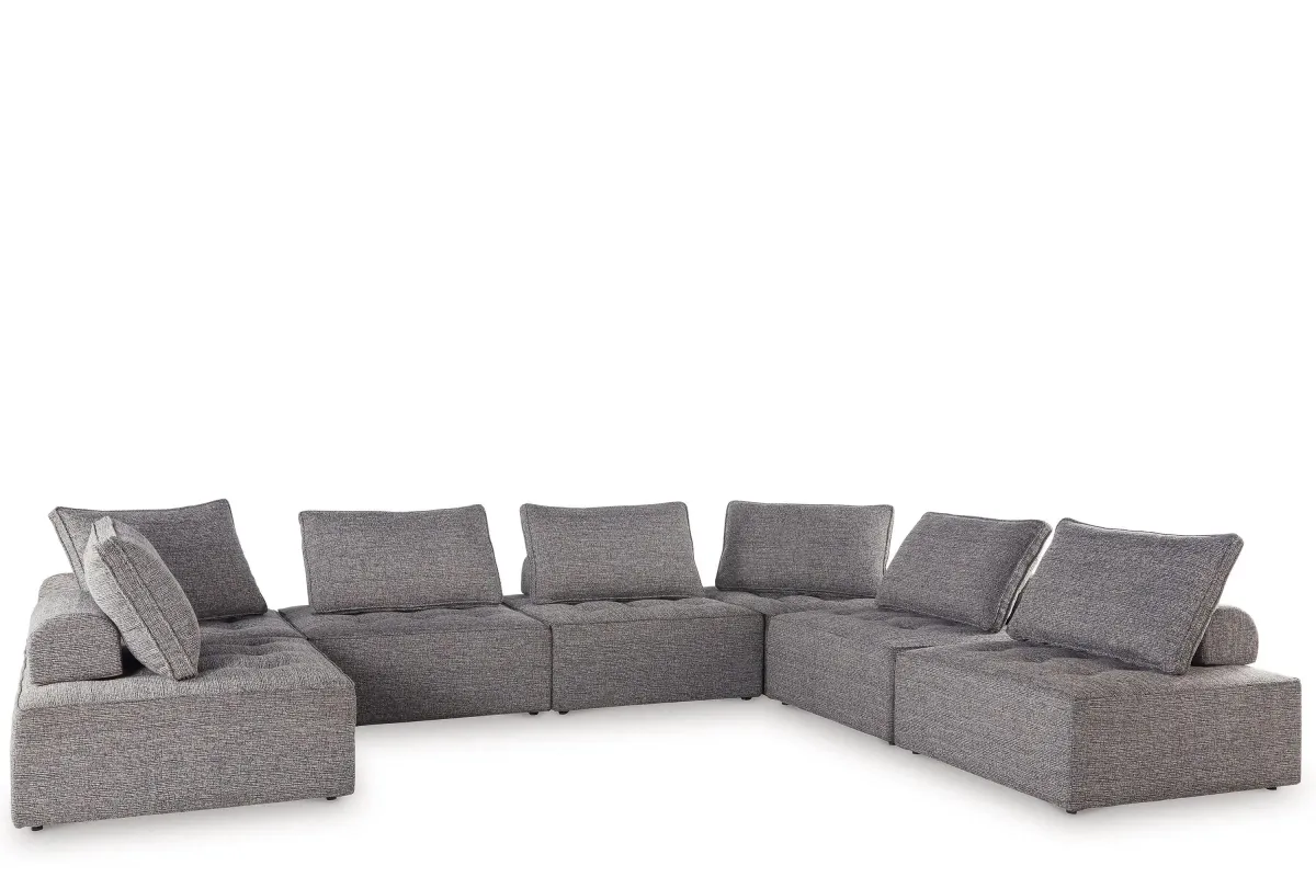 Bree Zee 8-Pc. Outdoor Sectional in Gray by Ashley Furniture