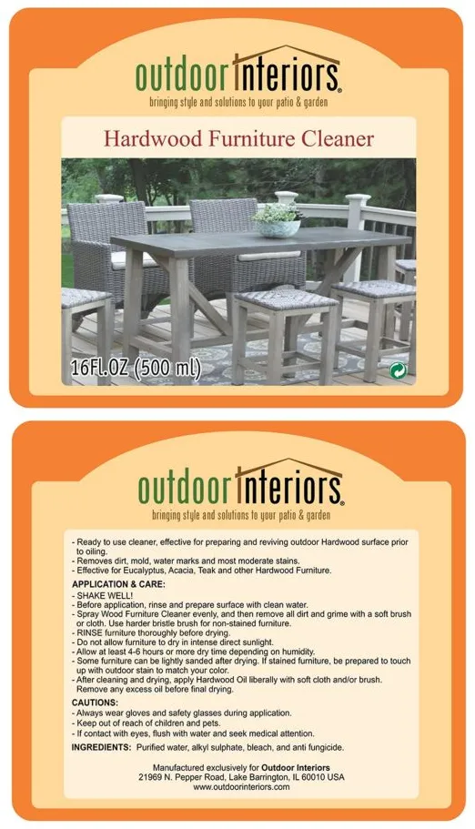 Hardwood Furniture Care and Maintenance Kit in Green by Outdoor Interiors