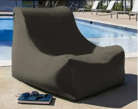 Tobin Outdoor Bean Bag Chair in Aged Bronze by Foam Labs