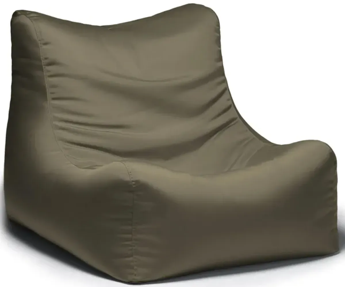 Tobin Outdoor Bean Bag Chair in Aged Bronze by Foam Labs