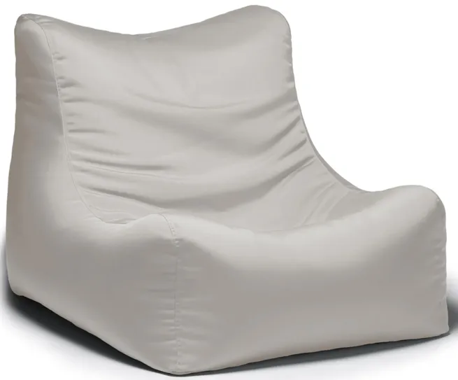 Tobin Outdoor Bean Bag Chair in Stone Gray by Foam Labs