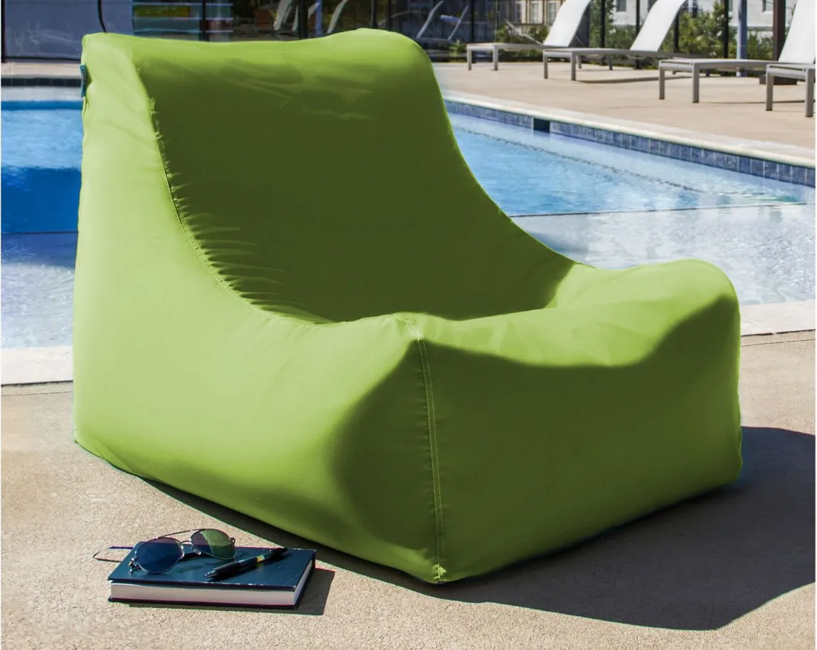 Tobin Outdoor Bean Bag Chair in Faye Ash by Foam Labs