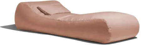 Lunsford Outdoor Bean Bag Sun Lounger with Cover in Faye Ash by Foam Labs