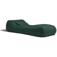 Lunsford Outdoor Bean Bag Sun Lounger with Cover in Faye Sand by Foam Labs