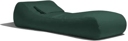 Lunsford Outdoor Bean Bag Sun Lounger with Cover in Faye Sand by Foam Labs