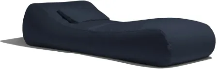 Lunsford Outdoor Bean Bag Sun Lounger with Cover in Charcoal by Foam Labs
