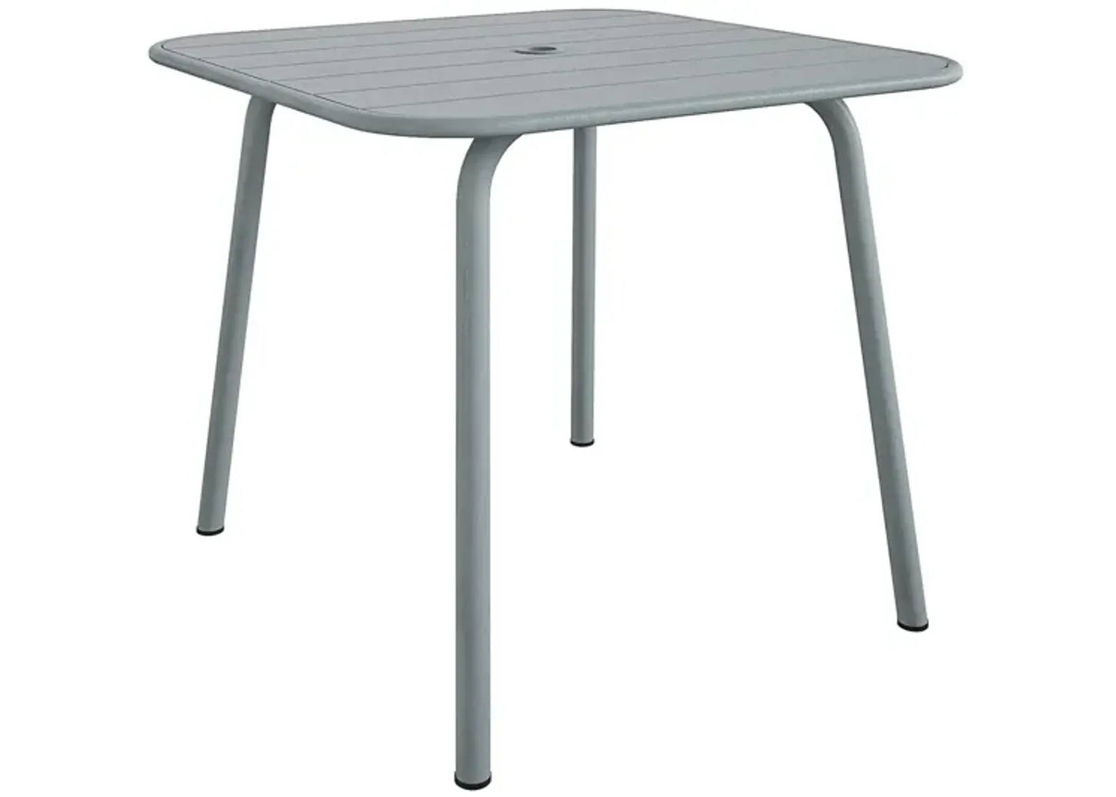 Novogratz Poolside Gossip Outdoor June Square Dining Table in Light Gray by DOREL HOME FURNISHINGS