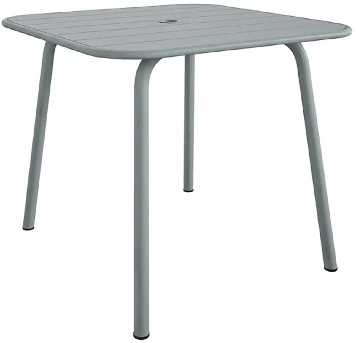 Novogratz Poolside Gossip Outdoor June Square Dining Table in Light Gray by DOREL HOME FURNISHINGS