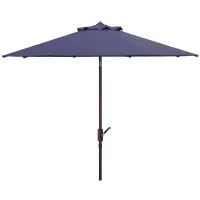 Herla Patio Umbrella in Brown by Safavieh