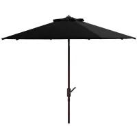 Herla Patio Umbrella in Gray by Safavieh