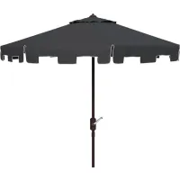 Zimmerman 11' Patio Umbrella in Teak by Safavieh
