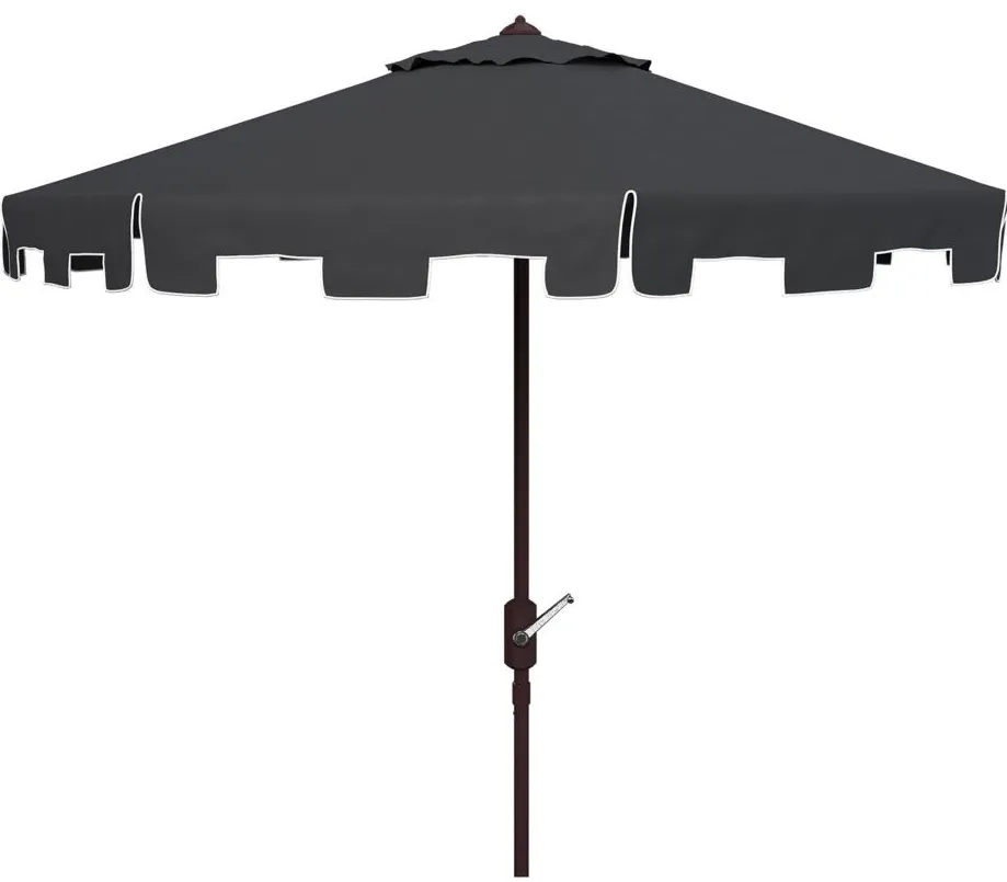 Zimmerman 11' Patio Umbrella in Teak by Safavieh