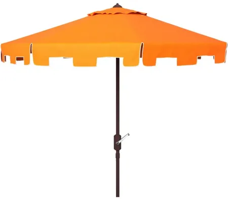 Zimmerman 11' Patio Umbrella in Brown by Safavieh