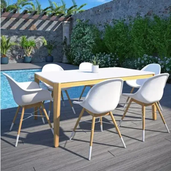 Amazonia Outdoor 7-pc. Eucalyptus Wood Dining Set