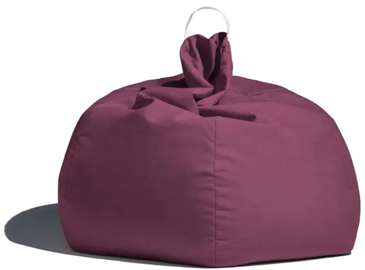 Aston Outdoor Bean Bag Chair with Cover in Grayish Brown by Foam Labs