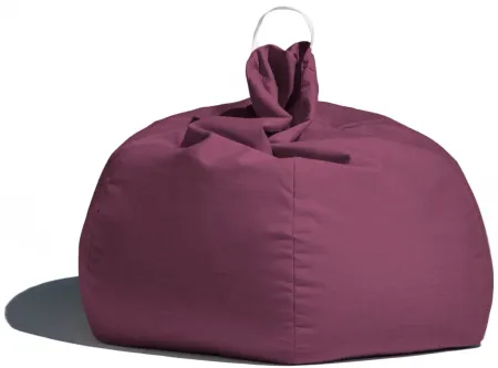 Aston Outdoor Bean Bag Chair with Cover in Grayish Brown by Foam Labs