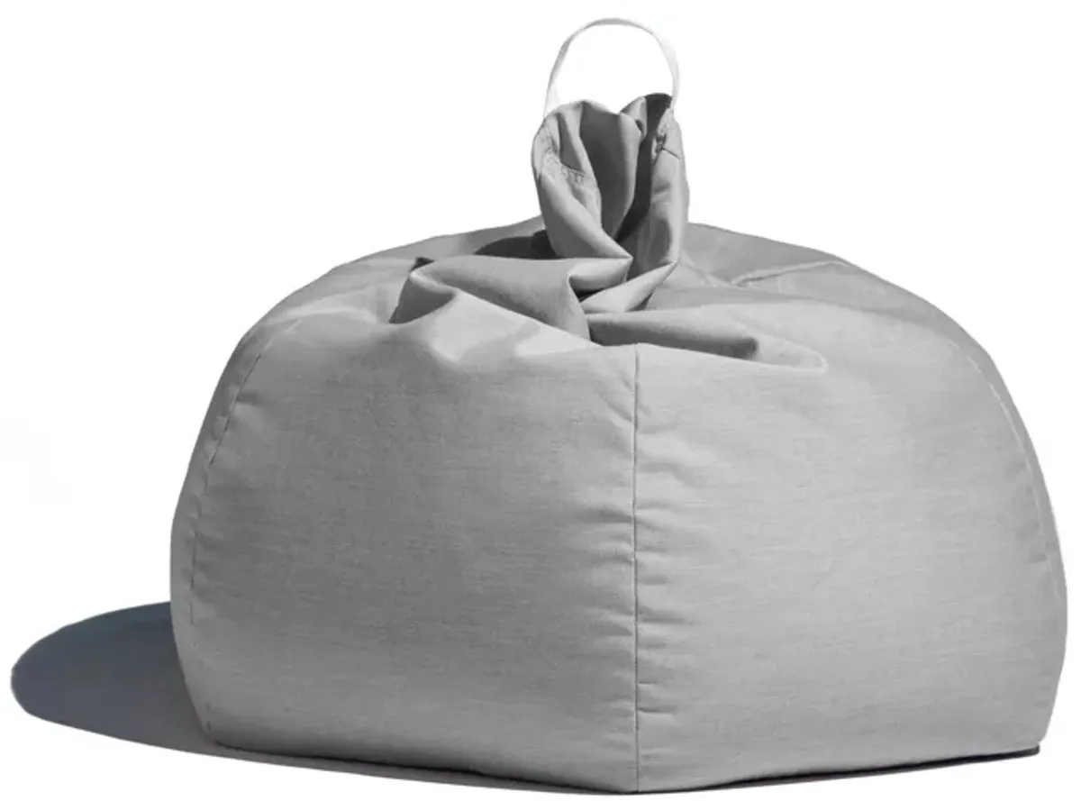 Aston Outdoor Bean Bag Chair with Cover in Blue by Foam Labs