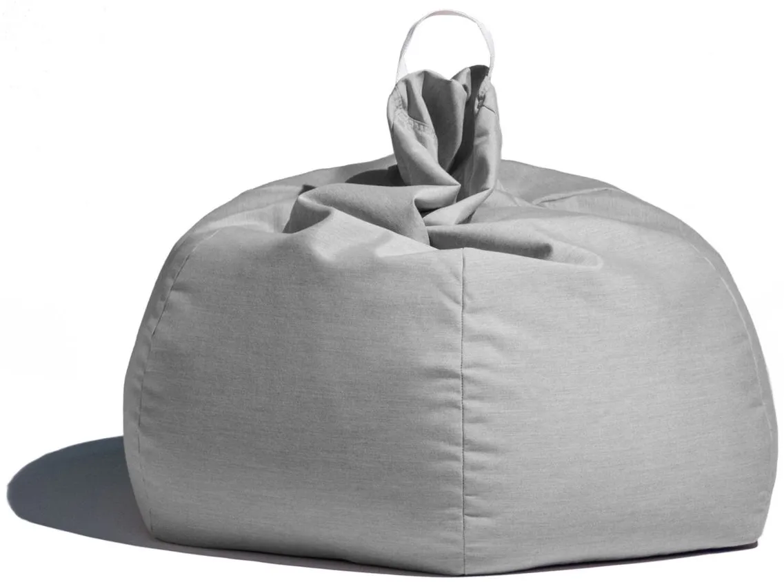 Aston Outdoor Bean Bag Chair with Cover in Blue by Foam Labs