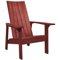 Capterra Casual Recycled Outdoor Flatback Adirondack Chair in Natural by C.R. Plastic Products